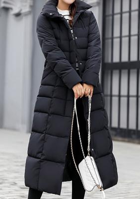 купить Зимняя стёганая куртка с меховым воротником