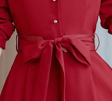 фото 5 Длинное пальто с ремешком и воротником